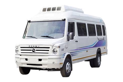 12 Seater Luxury 1×1 Tempo Traveller with Sofa Seat and Bed